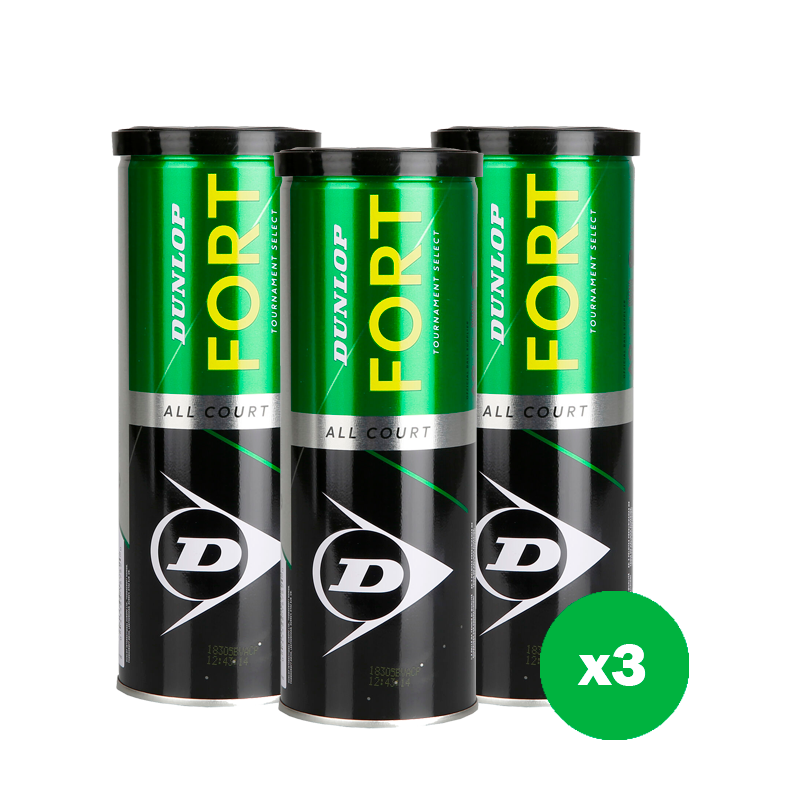 Pack de pelotas Dunlop Fort x3